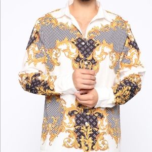 Fashion nova men Long sleeve woven top